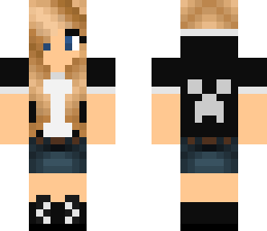 costum blonde girl skin