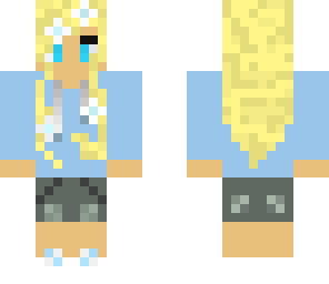 light blue sweater girl
