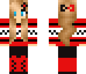 winter girl in red edit