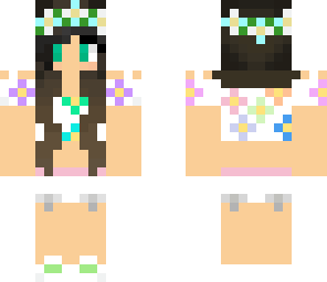 black hair flower crown