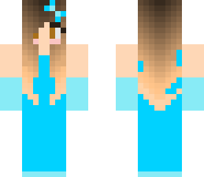 girl in blue dress