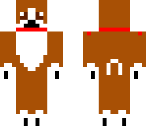 bull dog with red coller