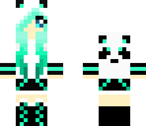 kawaii blue panda 210