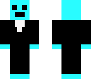 blue slime in tux