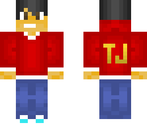red hoodie