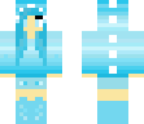 blue dino girl