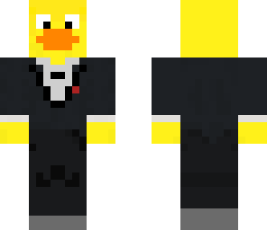 duck in a tuxedo