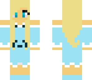 blue panda girl