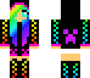 very cute rainbow girl