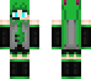 green hatsune miku