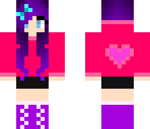 pink and purple girl