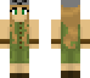 green jumpsuit