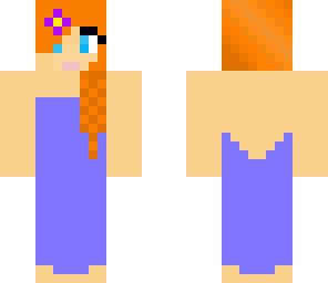 blue dress girl