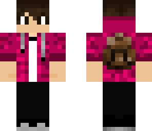 pink hoodie
