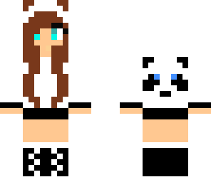 panda girl with panda hoodie