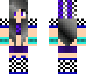four-colored checkered girl