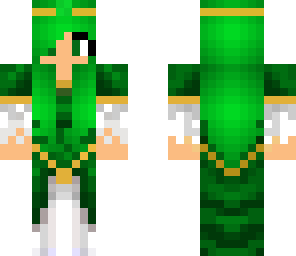 earth princess with green hair