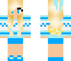 casual girl with ice powers