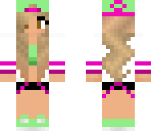 green and pink tomboy
