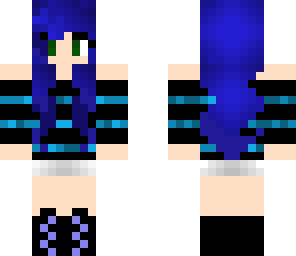 blue girl cool