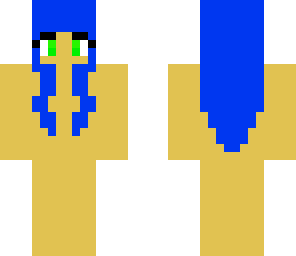 blue haired girl base