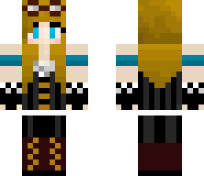 blonde steampunk girl