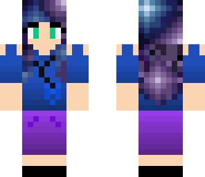 finished galaxy girl with headphones