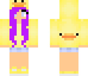 purple hair duck