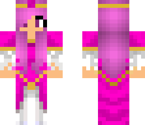 pink princess with pink hair