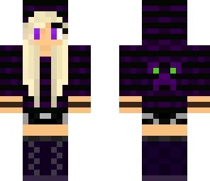 purple hoodie girl