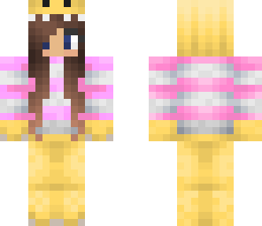 yellow dinosaur with pink sweater