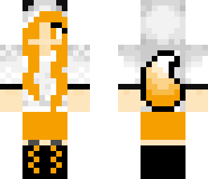 orange wolf girl