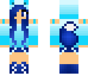 blue girl x3