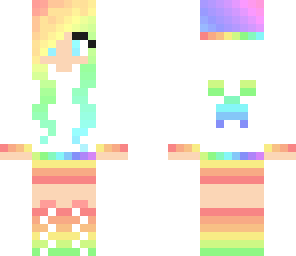 rainbow creeper girl
