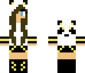 brown hair yellow panda