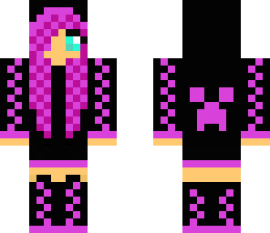 purple hoodie gamer girl