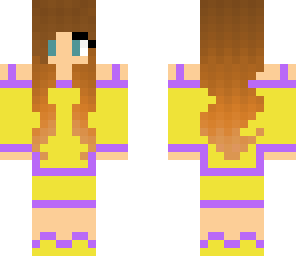 purple and yellow girl