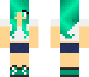 mint- haired girl