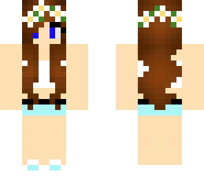 flowery brunette