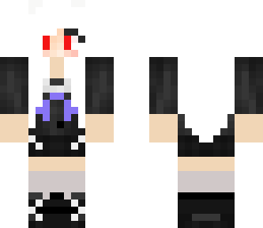 white hair red eyes