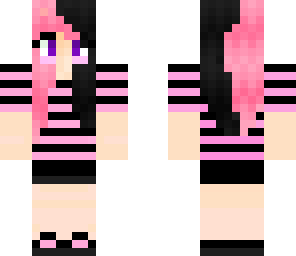 really cute pink and black girl