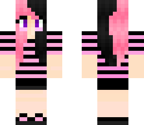 really cute pink and black girl