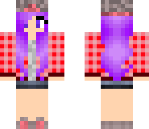 purple haired girl