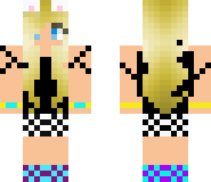 edited girl checkered cat ears