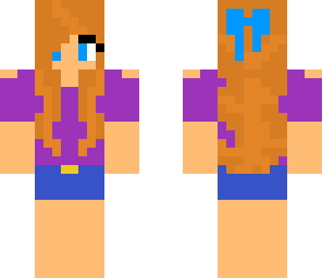 casual girl skin with bow