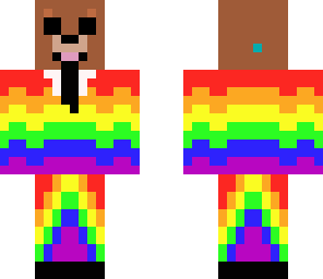 bear in a rainbow suit