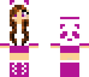 purple panda girl