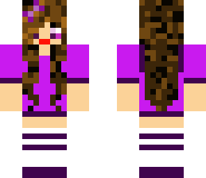 girl dressed in purple