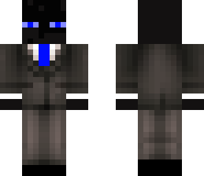 enderman in blue suit