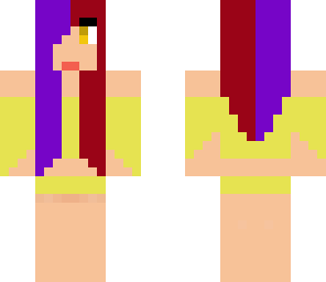 up datied red and purple